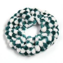 Plaid Plush Block Hair Scrunchies Soft Scrunchie For Women