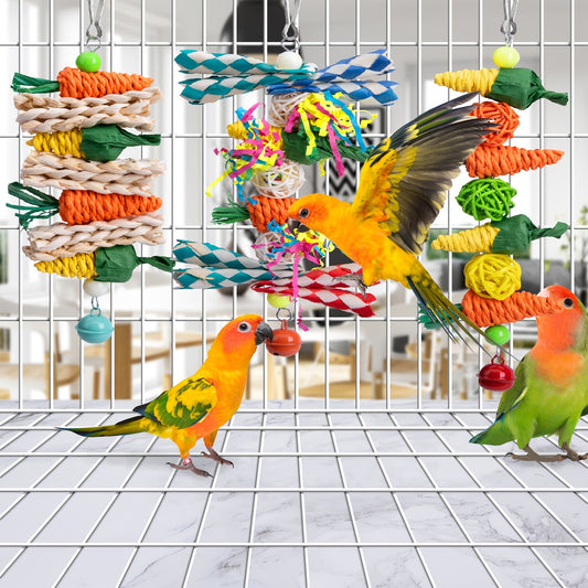 Durable Pet Chew Toys for Birds and Small Animals - Safe Bird Accessories