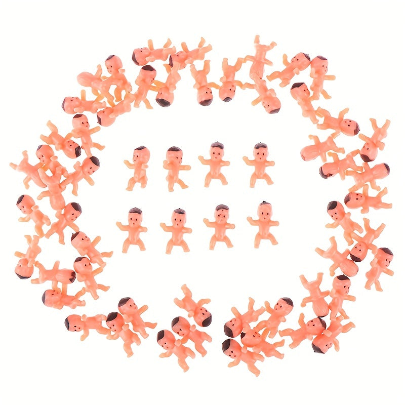 10pcs Mini Plastic Baby Toys for Cake Decoration or Dollhouse Accessories