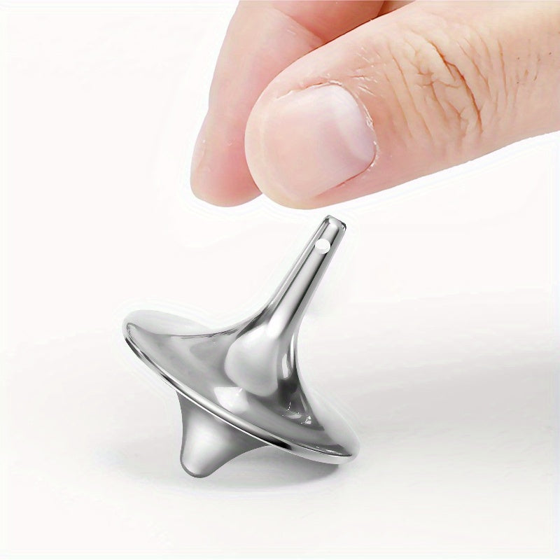 2pcs Metal Finger Spinners Smooth Spinning Top Compact Fidget Toy
