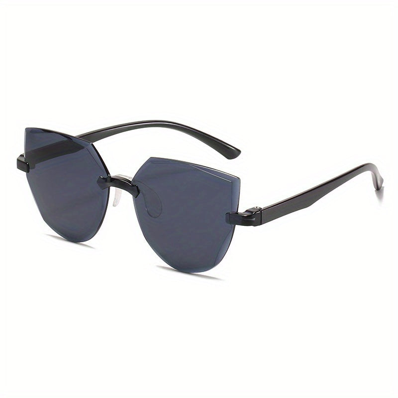Y2K Cat Eye Rimless Sunglasses UV400