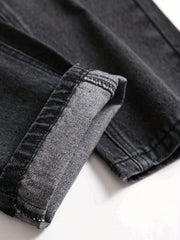 Mens Slim Fit Stretch Denim Jeans Skinny Distressed Comfort Pants