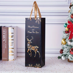 12pcs Christmas Wine Bag Gift Bag Festive Red Wine Gift Bags