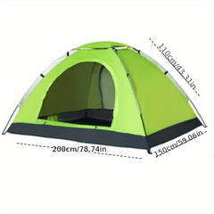 Waterproof Double Tent For Camping and Beach Trips - Fits 2-3 People