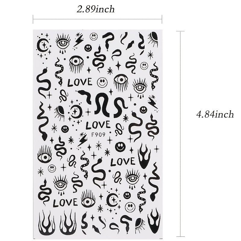 3D Self-Adhesive Nail Decoration Decals for DIY Nail Art