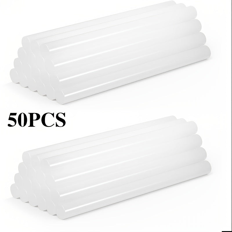 50pcs Hot Glue Gun Stick Transparent DIY Jewelry Glue Strip