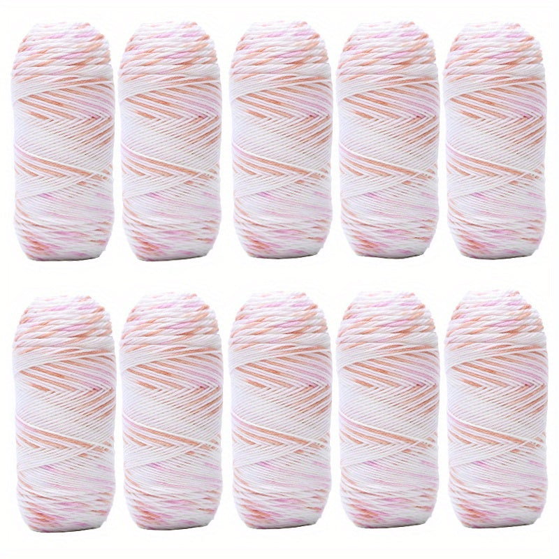 10pcs Crochet Yarn 50g 4 ply Assorted Colors Acrylic Skeins