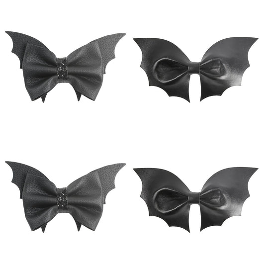 Party Leather Bow Hair Clips Bat Wings Bows Hairpin Hair Grips
