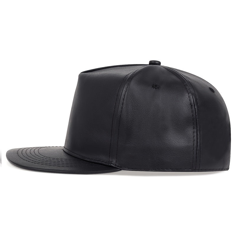 Men's PU Leather Hip Hop Baseball Cap