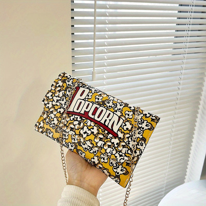 Novelty Flap Shoulder Bag Metal Chain Crossbody