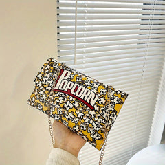 Novelty Flap Shoulder Bag Metal Chain Crossbody