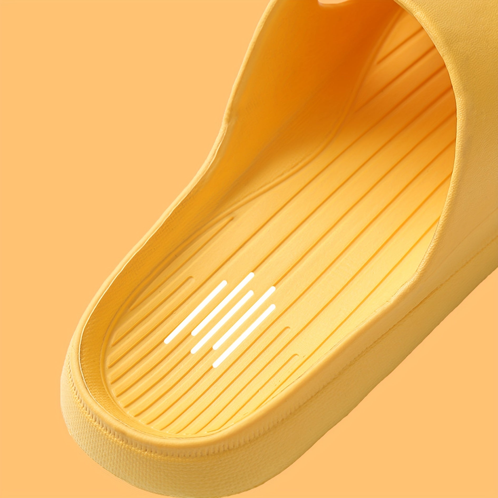 Women's Solid Pillow Slides Open Toe Non slip Home Slide Shoes
