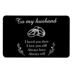 Alloy Card Love Note Christmas Gift To Husband