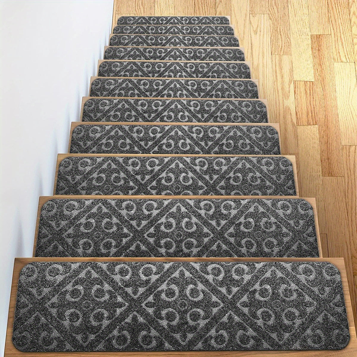 Non Slip Rubber Stair Mats Indoor/Outdoor Treads