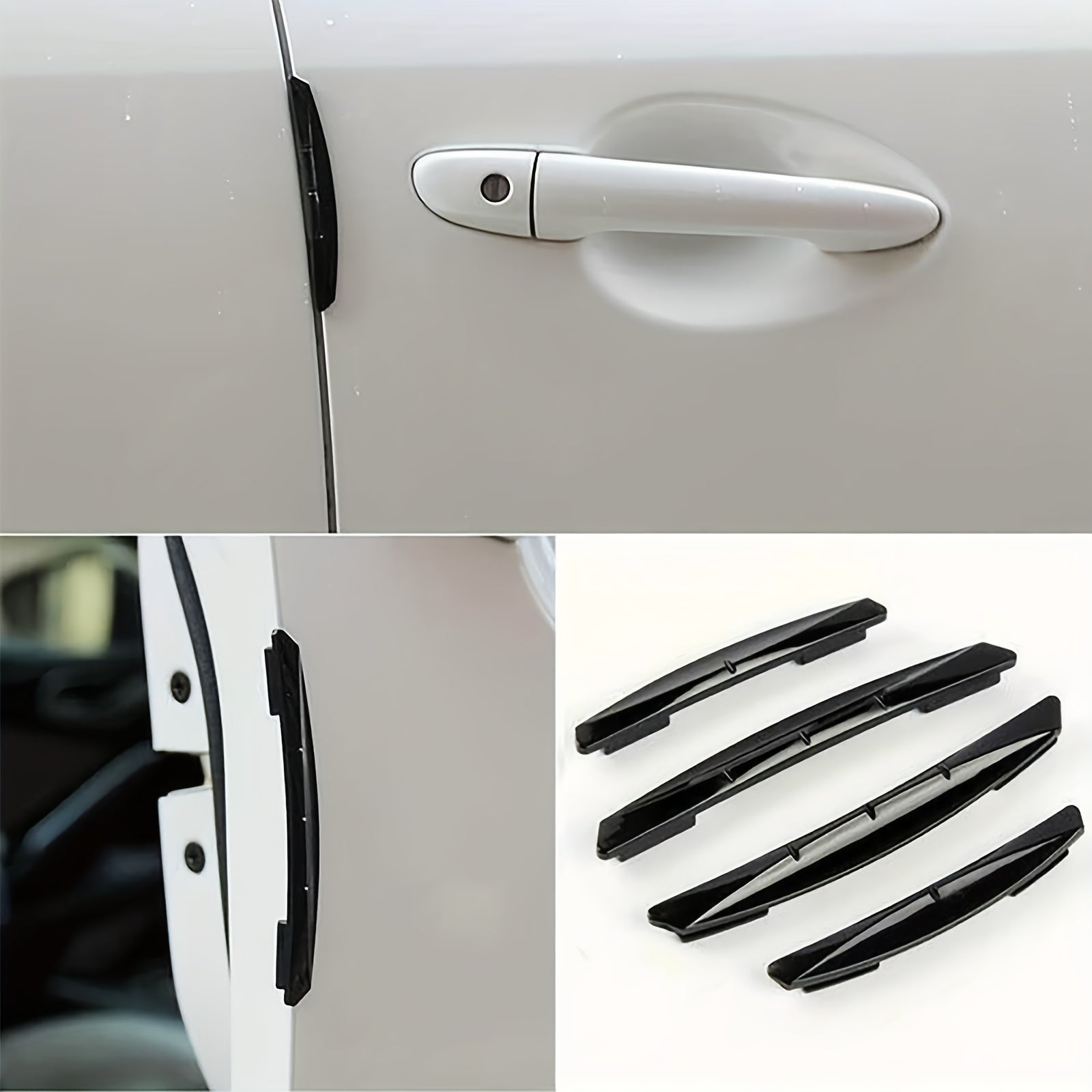 4PCS Car Door Edge Protector Guards Sticker Strip Anti Scratch Collision