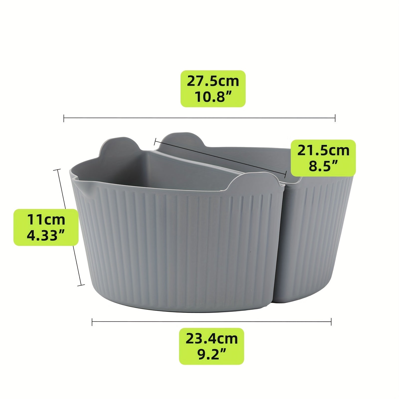 2 in 1 Slow Cooker Divider Liner - Reusable Silicone Leak proof Liner