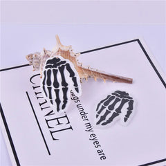 5pcs Acrylic Halloween Eyes Ghost Spider Web Skeleton Charms DIY Patch