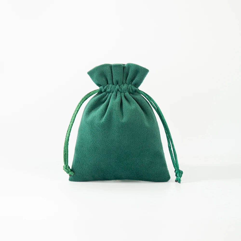 5pcs Velvet Jewelry Gift Bags 7x9cm Drawstring Pouch Wedding Favors Bag
