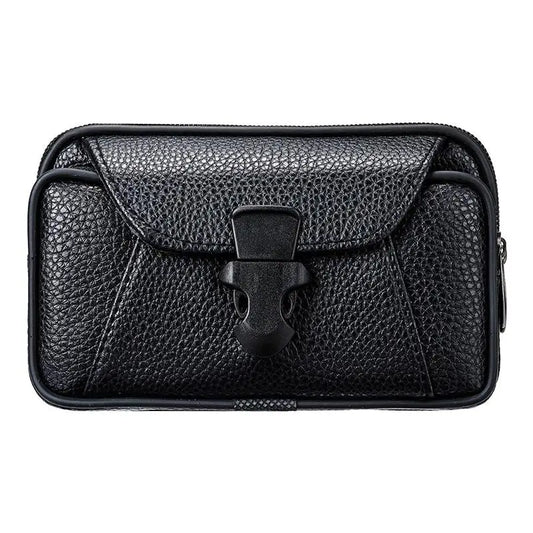 6.8in Waist Packs Mobile Phone Bag Leather Outdoor Sport Phone Pouch