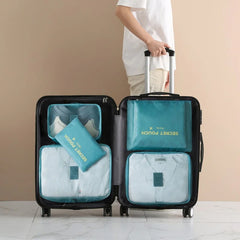 6-Piece Travel Organizer Storage Bags Set Zipper Clothing Pouch Carry Case