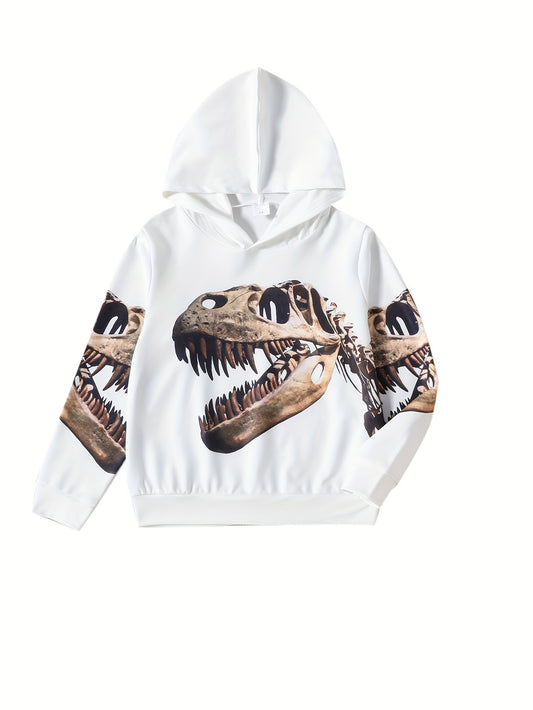 Kids 3D Dinosaur Graphic Hoodie Teens Long Sleeve Sweatshirt
