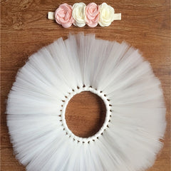 Baby Tutu Skirt & Headband Set for Newborn Princess - Photo Prop