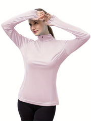 1/4 Zipper Diving Rash Guard Sun Protection Top