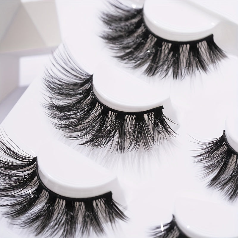 4 Pairs Crisscross Lash Extension 8 18mm Wispy Volume False Eyelashes
