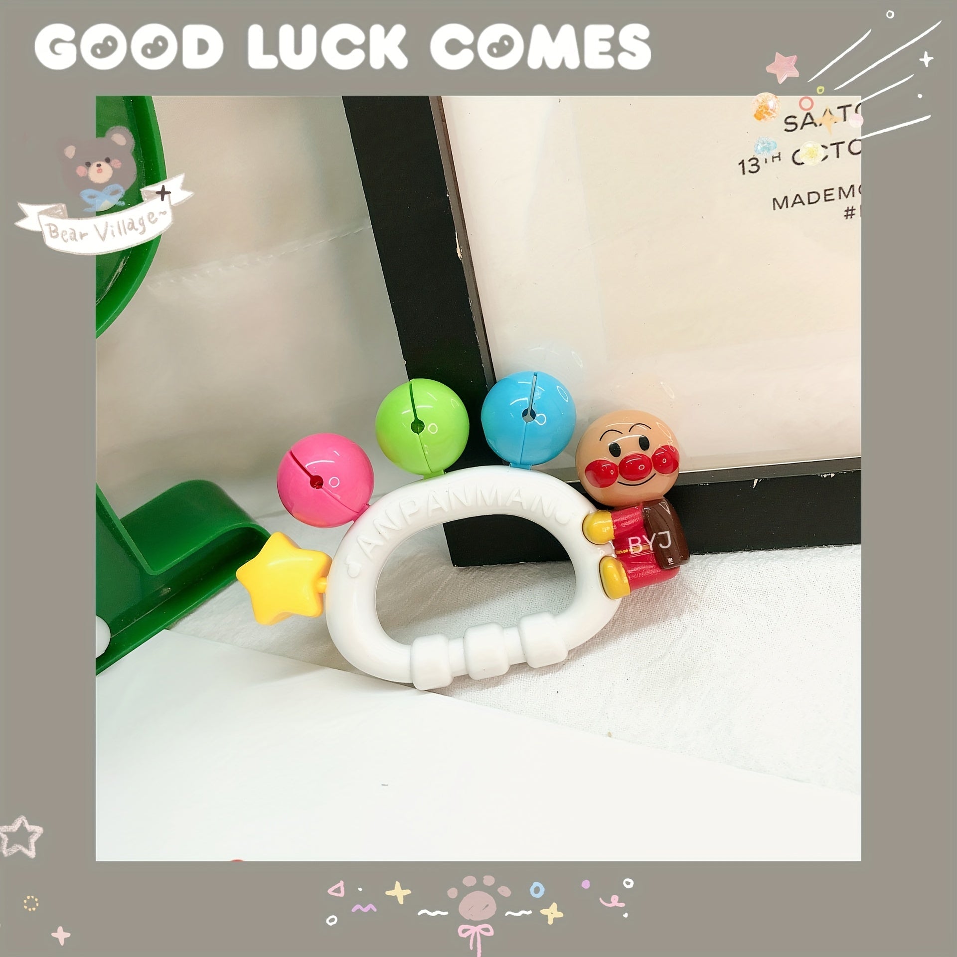 Baby Grasping Stick Bell Toy for Early Education