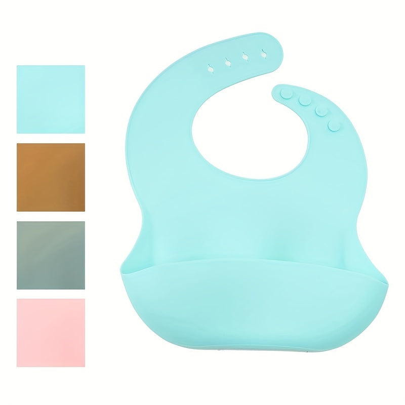 Waterproof Silicone Baby Bib with Food Catcher
