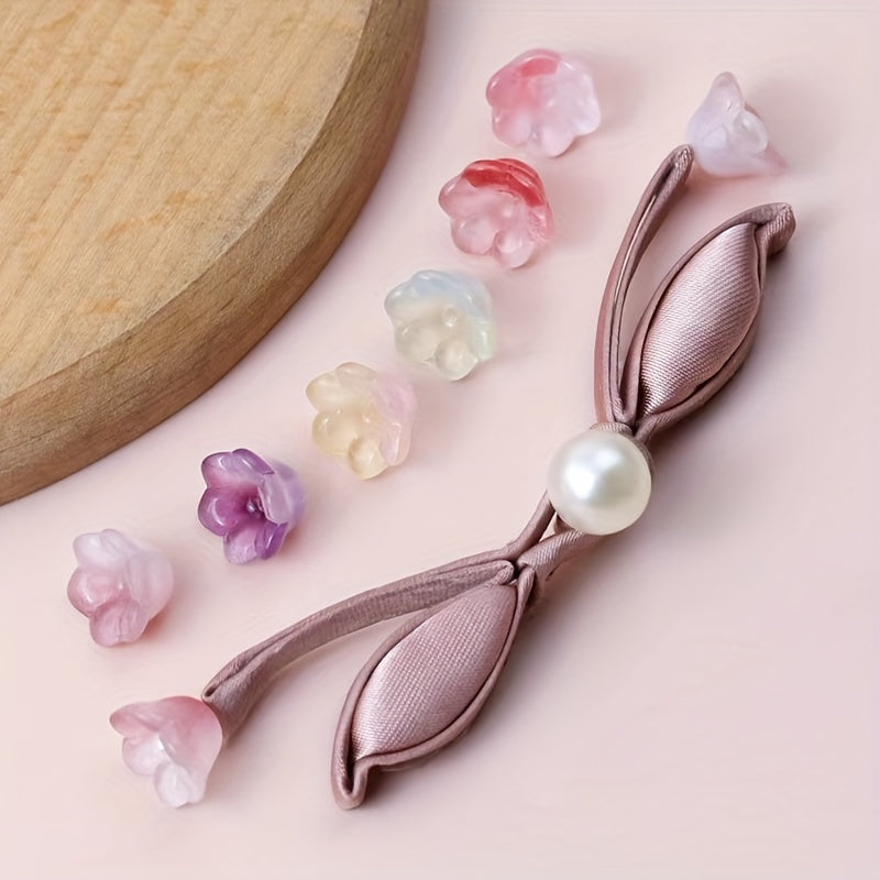 10pcs 10mm Bluebells Glass Beads Jewelry Making DIY Necklace Bracelet Pendant