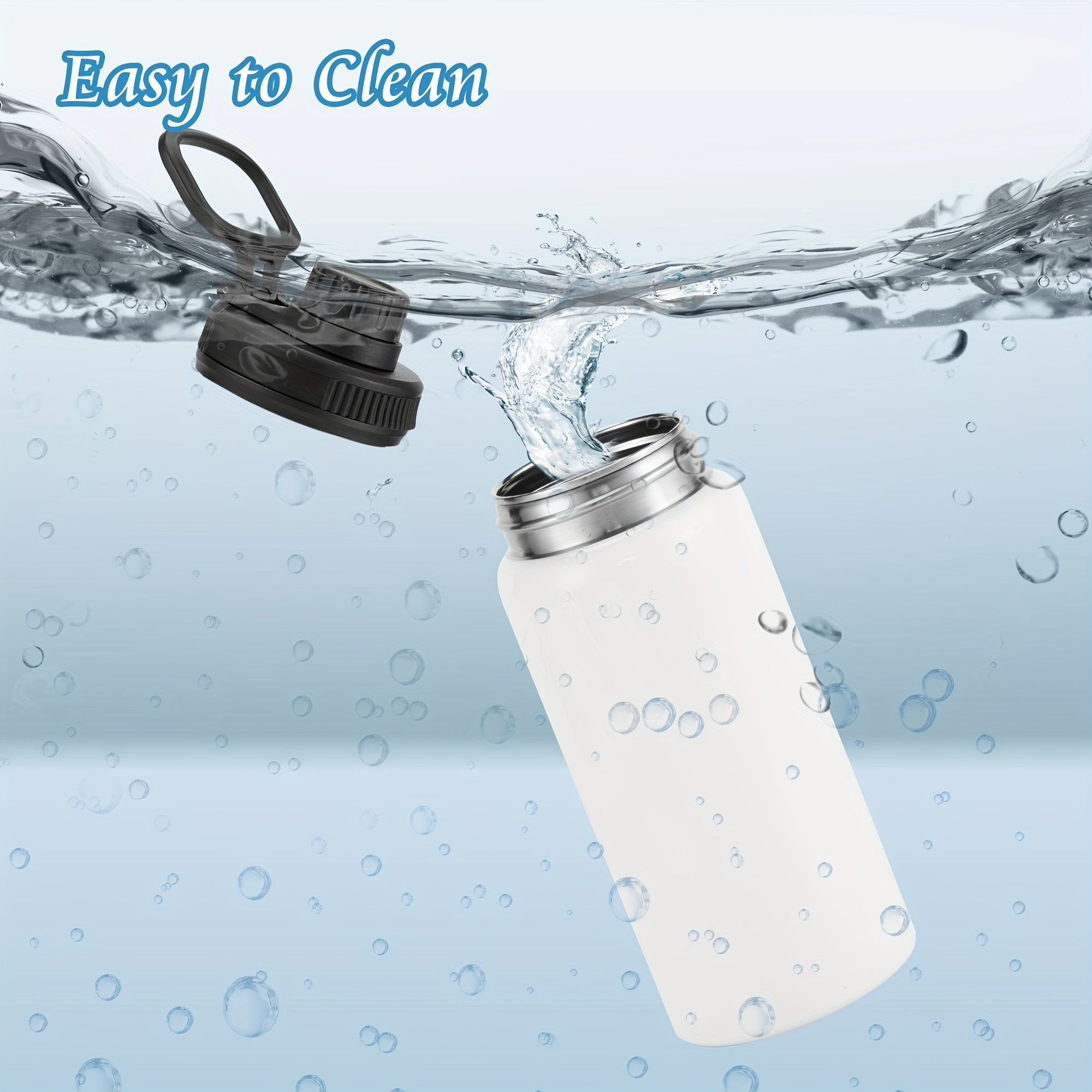 6pcs 304 Stainless Steel Water Bottle Set Leakproof Portable Water Cup
