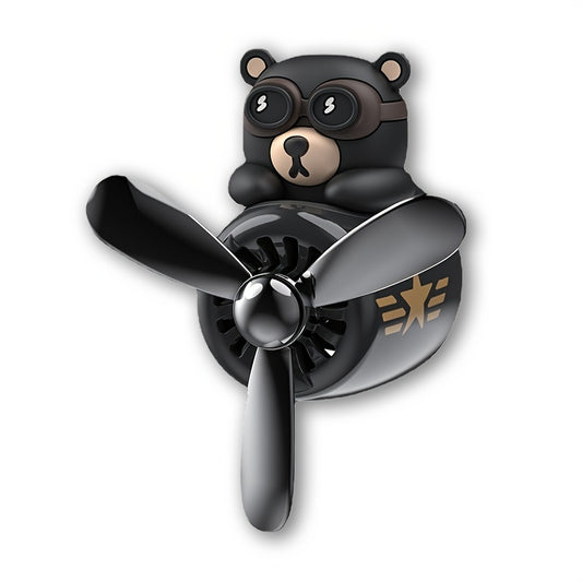 Cartoon Bear Pilot Car Air Freshener Teddy Bear Car Air Vent Perfume