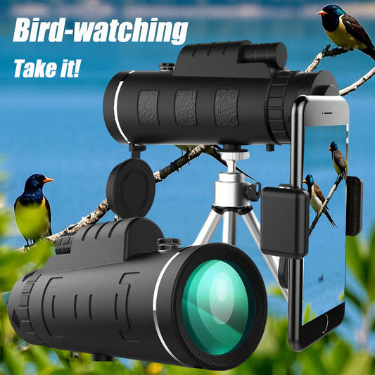 10x42 Binoculars for Hiking Camping & Wildlife Viewing with Mobile Phone Holder