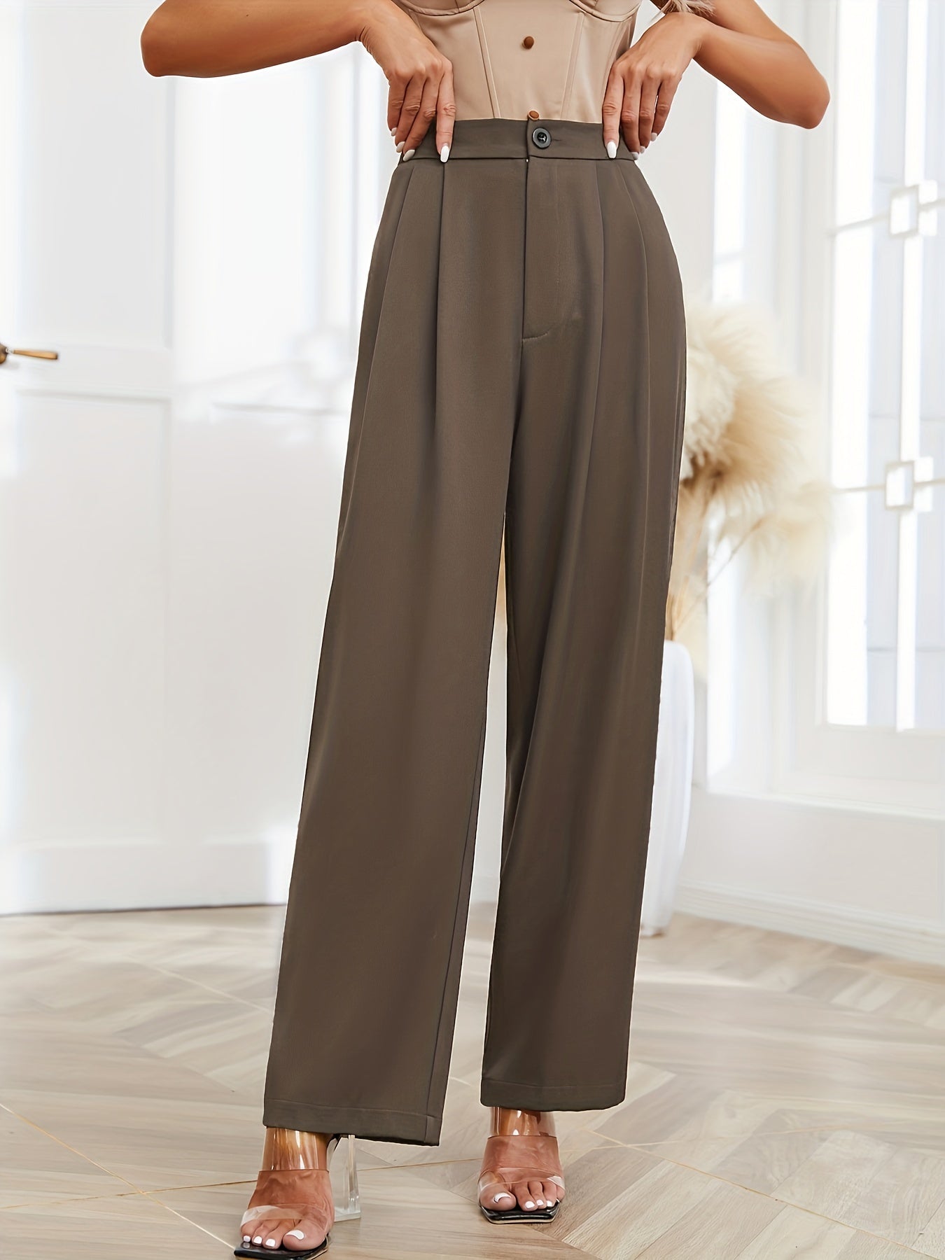 Loose High Waist Wide Leg Pants for Women