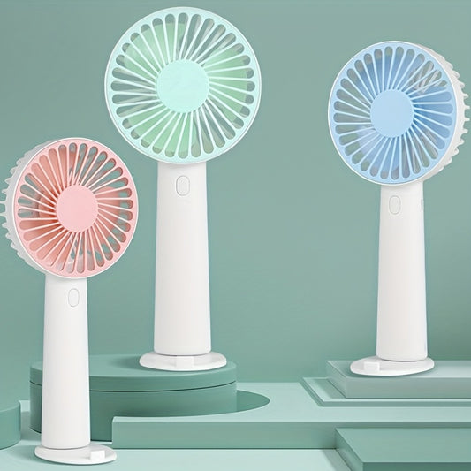 USB Rechargeable Handheld Fan with Base