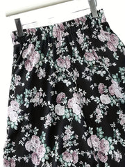 Women's Plus Floral Print Wide Leg Pants
