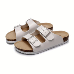 Men's Open Toe Slip On Strap Slides Non slip Sandals