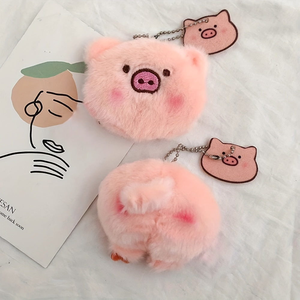 Cute Mini Pig Head Plush Cartoon Toy for Kids, Couples & Babies