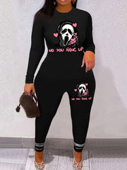 Halloween Matching Set Long Sleeve T-shirt & Leggings