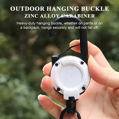 Retractable Wire Rope Keychain Outdoor Fishing Anti-lost Buckle