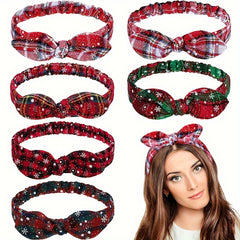 Christmas Headbands Bow Hair Hoops Party Decor Photography Props