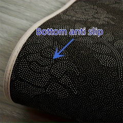 Round Pattern Area Rug Living Room Bedroom Decor Carpet Soft Non-slip Floor Mat