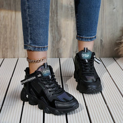 Women's Colorblock Chunky Sneakers with Thick Sole