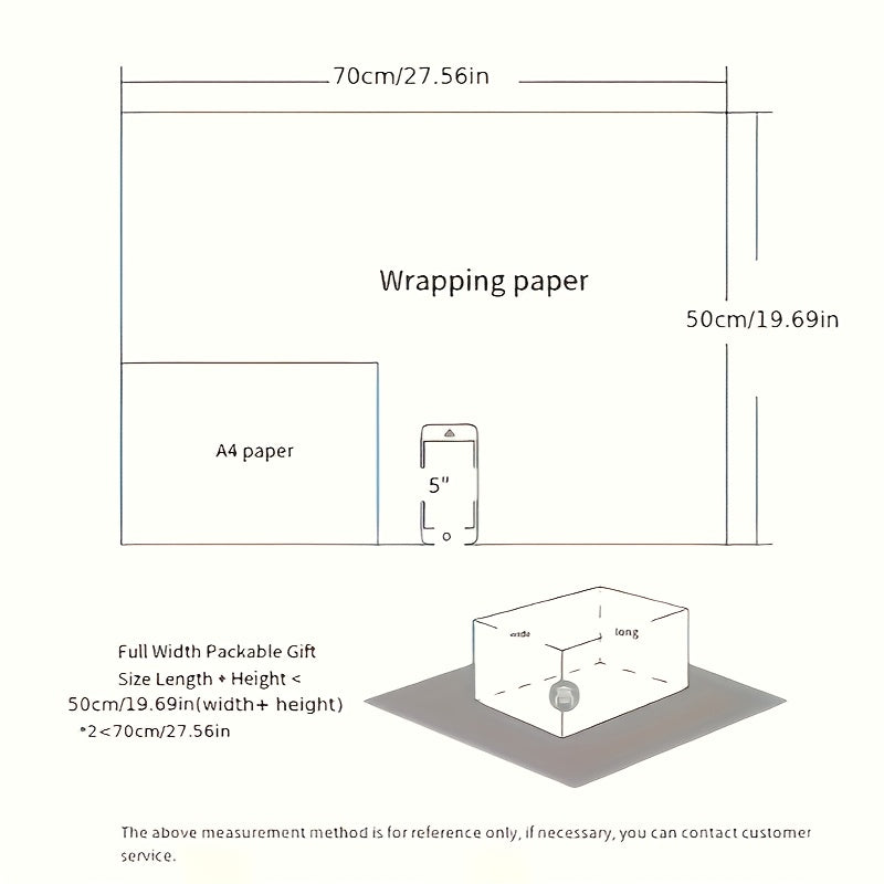 4pcs Colorful Cartoon Birthday Gift Wrapping Paper Roll