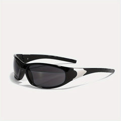 Y2K Narrow Sunglasses Stylish Shield Wrap Around Eyeglasses Women Eyewear