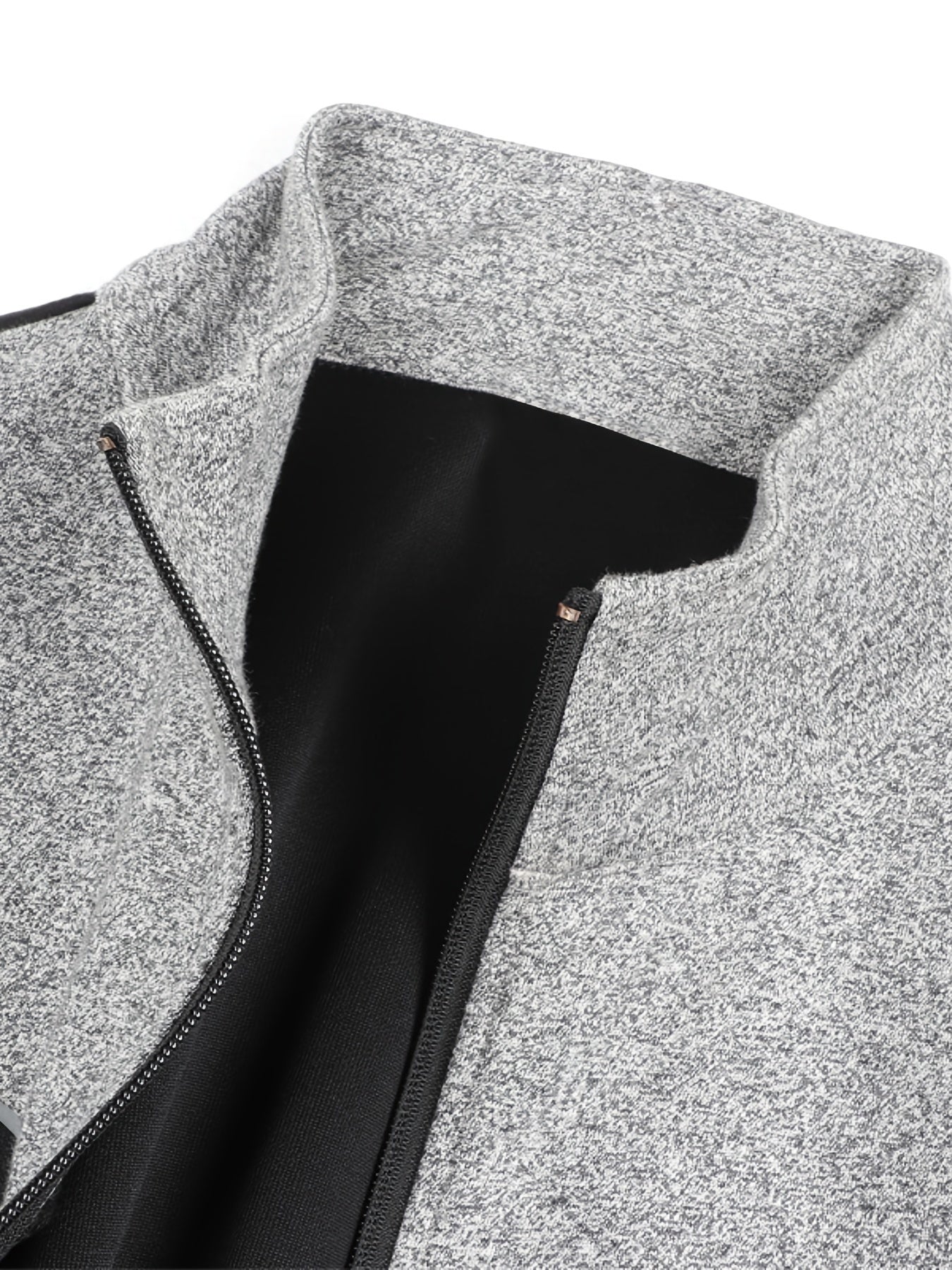 Men's Splicing Contrast Zipper Sports Jacket