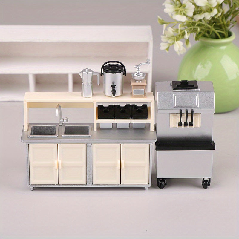 1:12 Dollhouse Ice Cream & Milk Tea Shop Model
