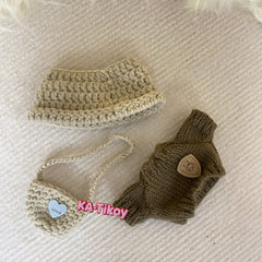 17Cm Doll Clothes Set: Hats, Bags, Clothes - No Dolls