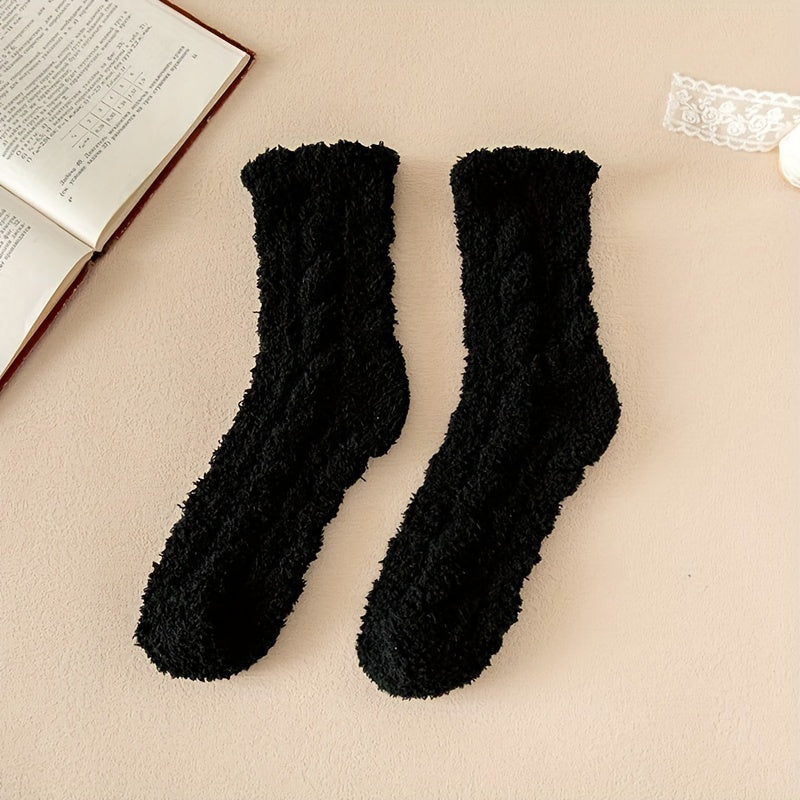 12 Pairs Cozy Fuzzy Socks Women's Stockings & Hosiery